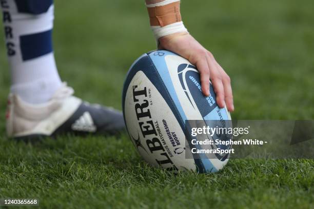 Generic image of the match ball during the Gallagher Premiership Rugby match between Leicester Tigers and Bristol Bears at Mattioli Woods Welford...