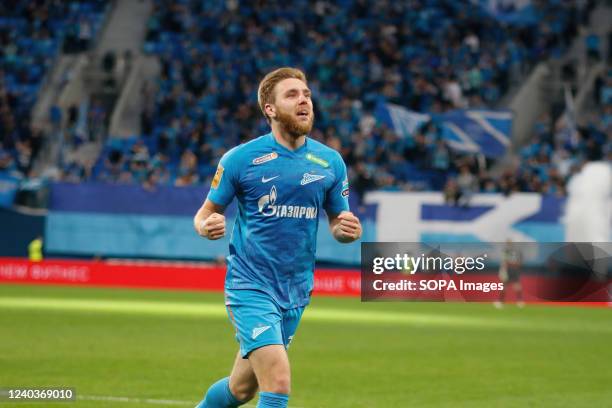 Ivan Sergeyev of Zenit seen during the Russian Premier League football match between Zenit Saint Petersburg and Lokomotiv Moscow at Gazprom Arena....