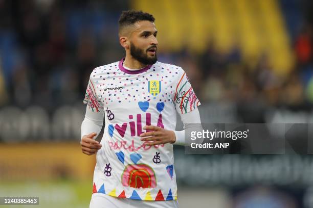 Ahmed Touba of RKC Waalwijk during the Dutch Eredivisie match between RKC Waalwijk and FC Groningen at the Mandemakers Stadium on May 1, 2022 in...