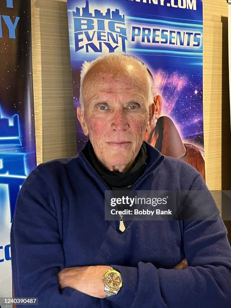 Peter Weller attends Chiller Theatre Expo Spring 2022 on May 1, 2022 in Parsippany, New Jersey.