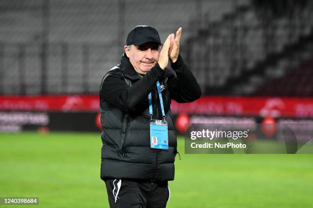 Gheorghe Hagi, head coach of Farul, during CFR 1907 Cluj v. Farul Constanta, Romania Liga 1 - Casa Pariurilor disputed on Dr Constantin Radulescu...