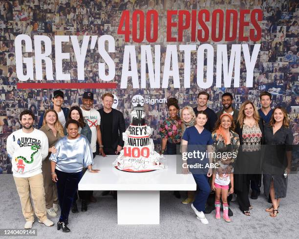 And ABC Signature came together with the cast, crew and creative team of Greys Anatomy to celebrate the 400th episode milestone of TVs...