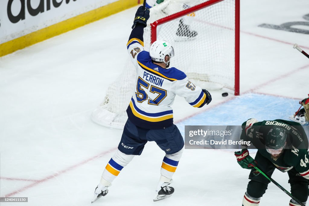 St Louis Blues v Minnesota Wild - Game One