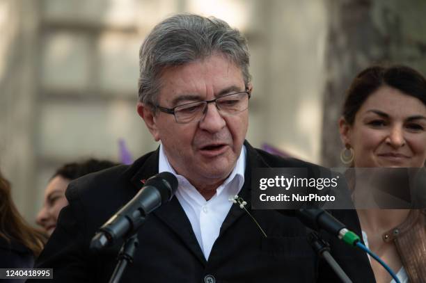 French leftist party La France Insoumise member of parliament Jean-Luc Melenchon, former presidential candidate who finished third in the election's...