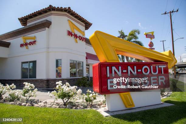 Baldwin Park, CA, Thursday, April 21, 2022 - Scenes from In-n-Out Burger. For 101 places in California travel story.