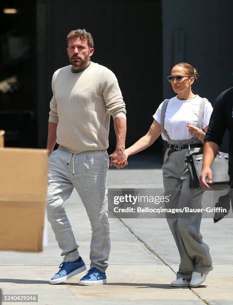 Ben Affleck and Jennifer Lopez are seen on May 03, 2022 in Los Angeles, California.