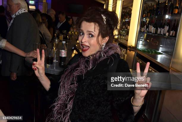 Helena Bonham Carter attends the after party for "Sondheim's Old Friends" in aid of the Stephen Sondheim Foundation at The Prince of Wales Theatre on...