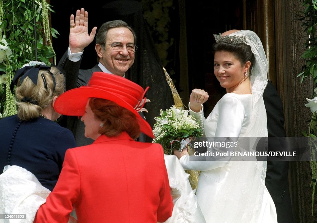 Wedding Of Princess Alexia Of Greece And Carlos Morales Quintana In London, United Kingdom On July 09, 1999.