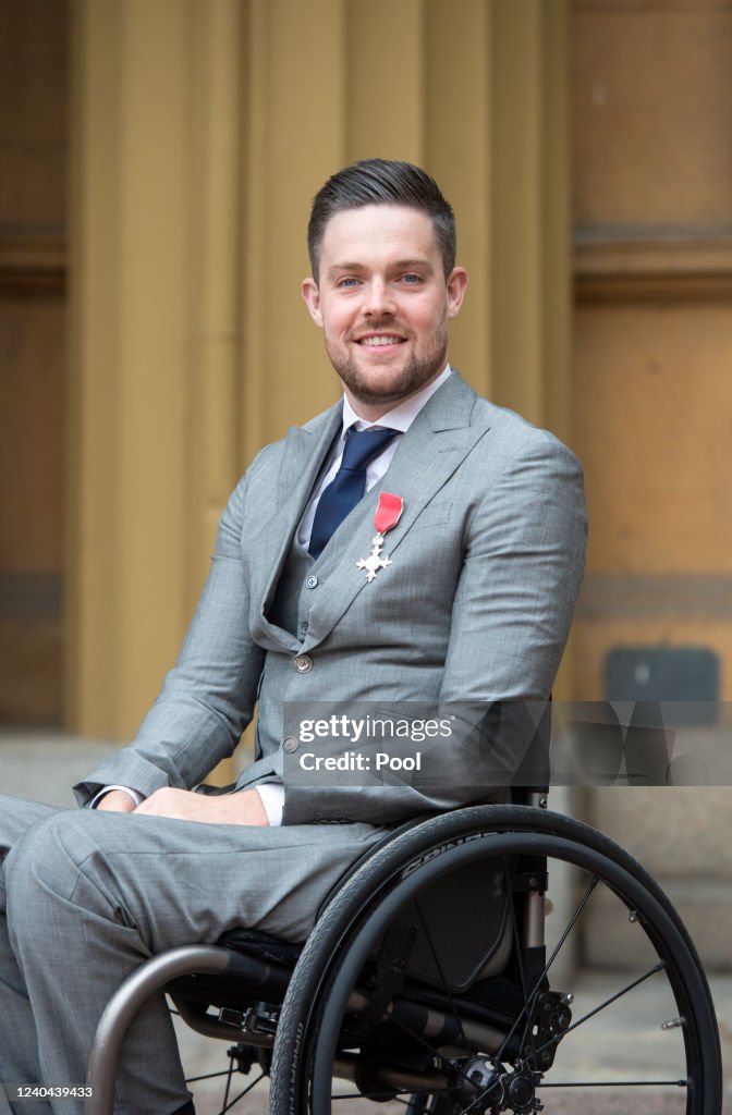 Christopher Ryan Rudolf Paralympian Christopher Ryan poses after he was made an MBE by the ...