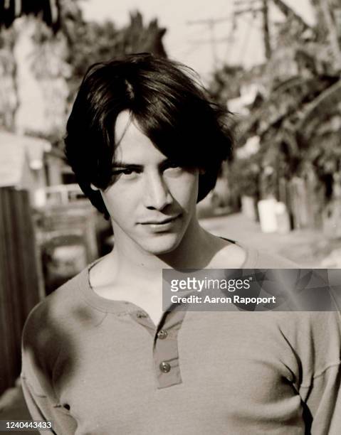 Actor Keanu Reeves poses for a portrait in October 1989 in Los Angeles, California.