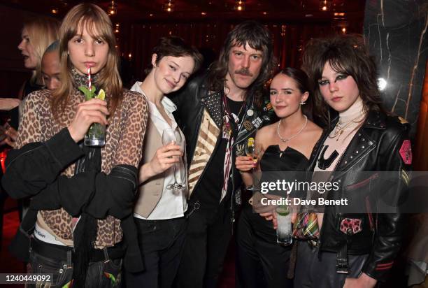 Willow Akerlund, Cassady Clover, Tim Rockins, Breeze Bee and Vincent Rockins attend the Michael Kors X Ellesse intimate cocktail party in celebration...