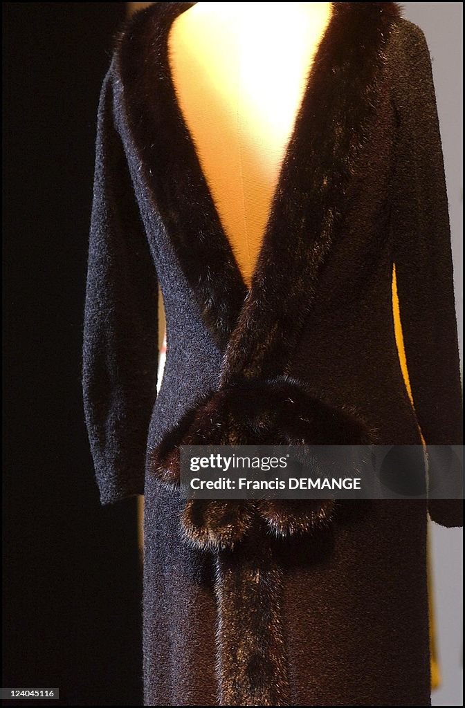 Exhibition Of Princess Lilian Of Belgium'S Dresses At Fashion Designer Natan'S, Before They Are Auctioned At Sotheby'S In London, In Brussels, Belgium On January 16, 2002.