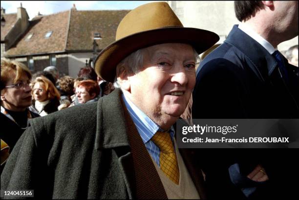 Funerals of Bernard Loiseau In Saulieu, France On February 28, 2003 - Bernard Varin.