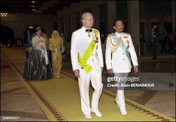 First state visit of His Majesty King Carl XVI Gustaf and Her Majesty Queen Silvia to Brunei In Bandar Seri Begawan, Brunei Darussalam in February...