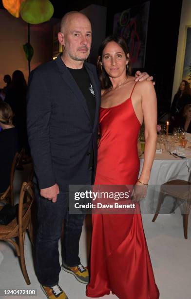 Jake Chapman and Rosemary Ferguson attend The Eternity Charity Fundraiser hosted by Lola Bute in support of Action On Addiction, James' Place,...