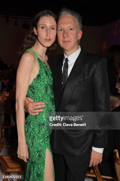 Anna Cleveland and Jefferson Hack attend The Eternity Charity Fundraiser hosted by Lola Bute in support of Action On Addiction, James' Place,...