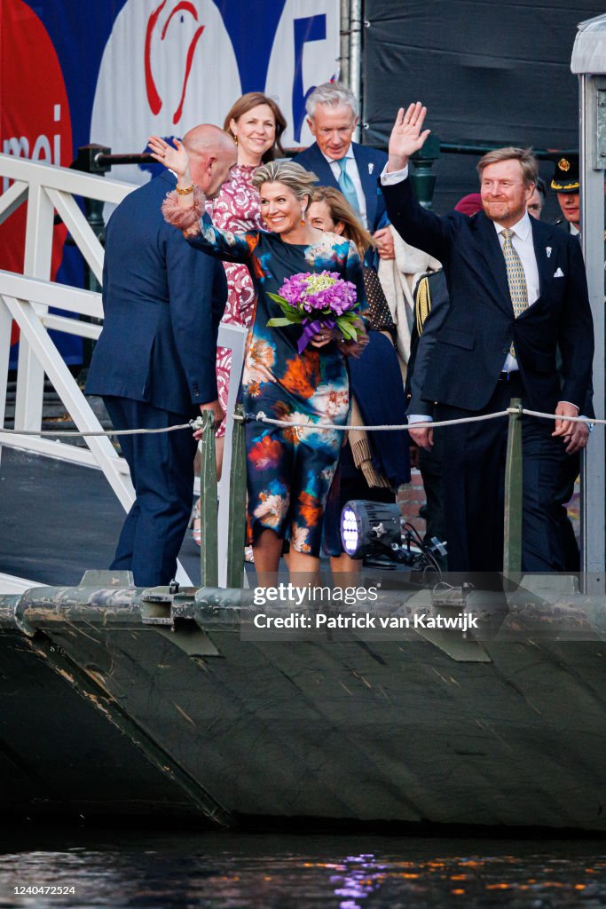 King Willem-Alexander and Queen Maxima Of The Netherlands Attend Liberation Day Festival In Amsterdam