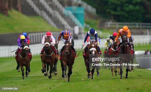 Cleveland ridden by Ryan Moore wins the tote+ Chester Cup Handicap during the Boodles May Festival TOTE Chester Cup Day at Chester Racecourse....