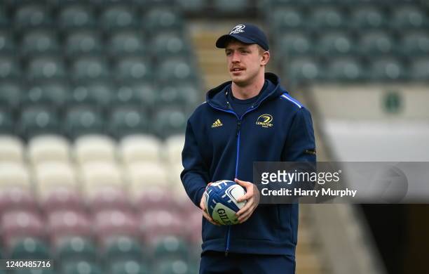 Leicester , United Kingdom - 6 May 2022; Recently retired Leinster player Dan Leavy during the Leinster Rugby captain's run at Mattoli Woods Welford...