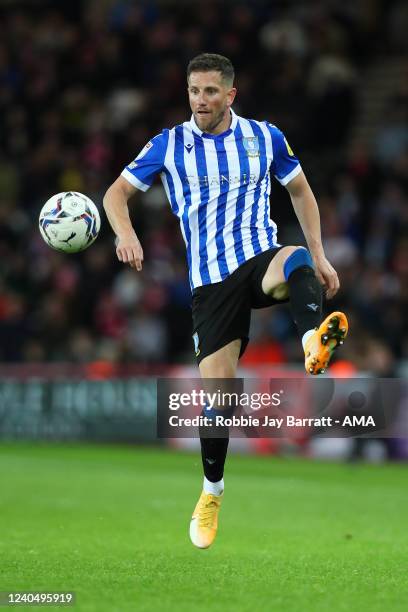 Sam Hutchinson of Sheffield Wednesday during the Sky Bet League One Play-Off Semi Final 1st Leg match between Sunderland and Sheffield Wednesday at...