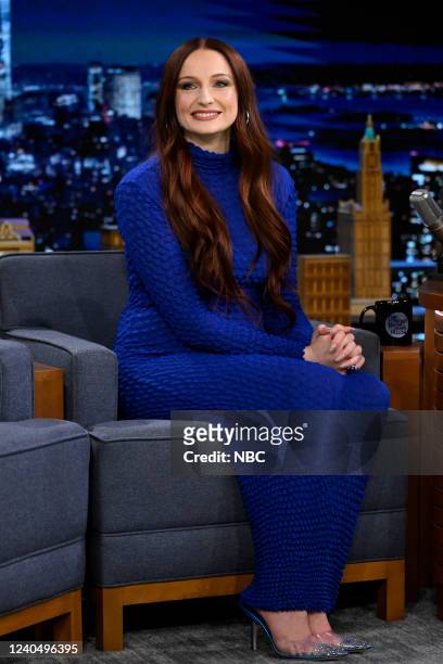 Episode 1648 -- Pictured: Actress Sophie Turner during an interview on Friday, May 6, 2022 --