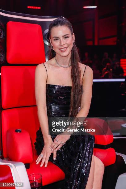 Lena Meyer-Landrut on stage during the TV show "The Voice Kids" Finals at Studio Berlin Adlershof on May 6, 2022 in Berlin, Germany.