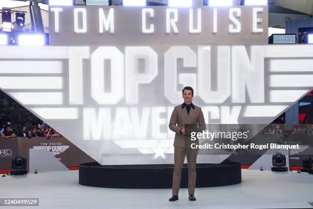 Miles Teller attends the Mexico Premiere of "Top Gun: Maverick" at on May 06, 2022 in Mexico City.