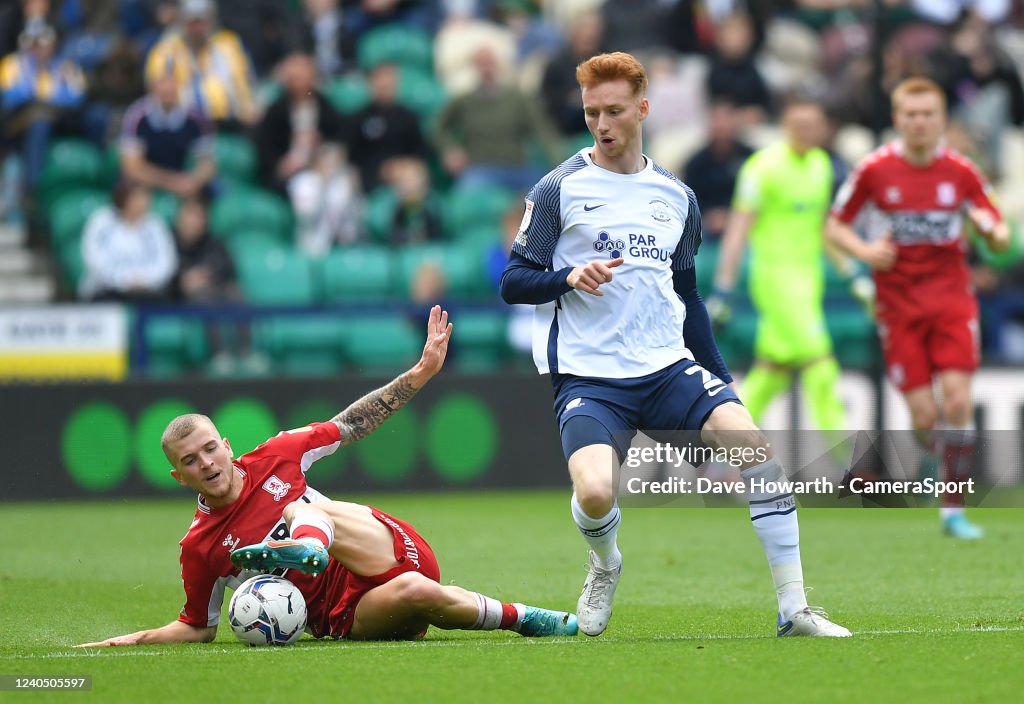 Preston North End v Middlesbrough - Sky Bet Championship