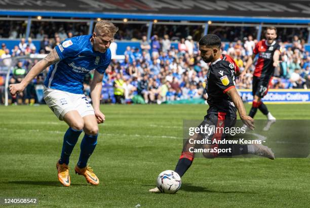 Blackburn Rovers' Dilan Markanday shoots at goal during the Sky Bet Championship match between Birmingham City and Blackburn Rovers at St Andrew's...