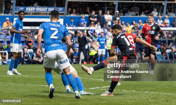 Blackburn Rovers' Dilan Markanday shoots at goal during the Sky Bet Championship match between Birmingham City and Blackburn Rovers at St Andrew's...