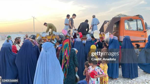 Women wear burqas in Kabul, Afghanistan on May 07, 2022. Reintroducing a controversial measure from Afghanistanâs 1995-2001 Taliban rule, the interim...