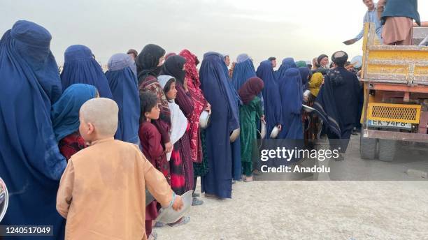 Women wear burqas in Kabul, Afghanistan on May 07, 2022. Reintroducing a controversial measure from Afghanistanâs 1995-2001 Taliban rule, the interim...