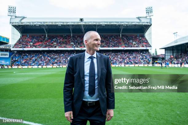 Geoff Thomas at the Premier League match between Crystal Palace and Watford at Selhurst Park on May 7, 2022 in London, United Kingdom.