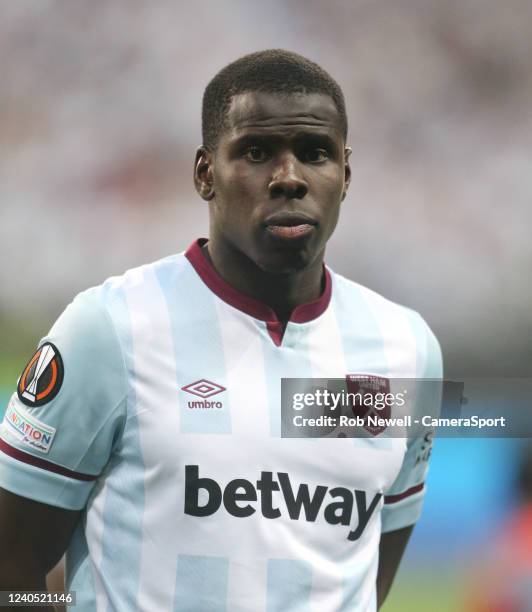 West Ham United's Kurt Zouma during the UEFA Europa League Semi Final Leg Two match between Eintracht Frankfurt and West Ham United at Deutsche Bank...