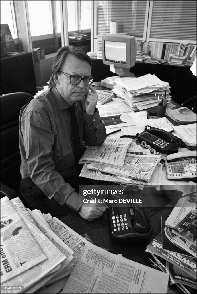 The Editor Of The Daily “ Le Monde” In Paris, France On September 27, 1990.