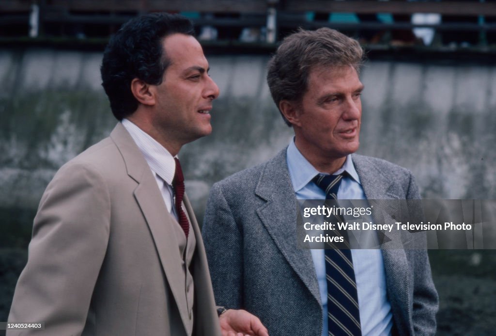 Richards R Stack Richard Romanus, Robert Stack appearing in the ABC tv series 'Strike ...