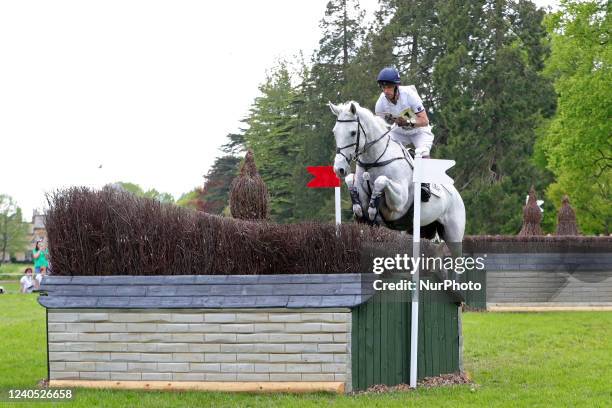 Harry Meade riding Harry Meade during the Cross Country Event at Badminton Horse Trials, Badminton House, Badminton on Saturday 7th May 2022.