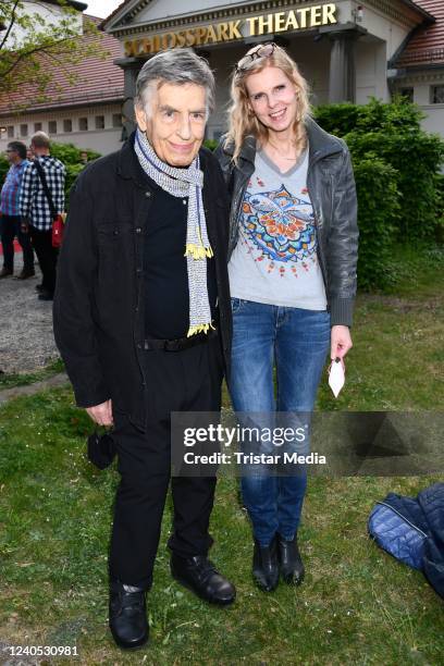 Rolf Kuehn and Melanie Kuehn attend the premiere of the play Monsieur Claude und seine Töchter Teil 2 at Schlosspark Theater on May 7, 2022 in...