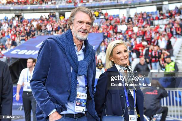 Jim RATCLIFFE Owner of Nice and Catherine Polli during the French Cup, final match between Nice and Nantes on May 7, 2022 in Paris, France.