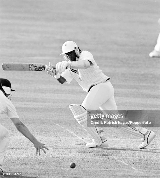 Aravinda de Silva of Sri Lanka batting on day four of the only Test match between England and Sri Lanka at Lords Cricket Ground, London, 26th August...