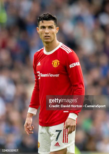 Manchester United's Cristiano Ronaldo during the Premier League match between Brighton & Hove Albion and Manchester United at American Express...