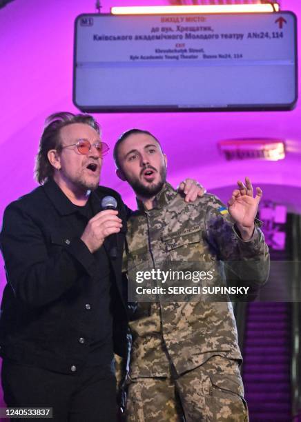 Bono , Irish singer-songwriter, activist, and the lead vocalist of the rock band U2, and Antytila , a Ukrainian musical band leader and now the...