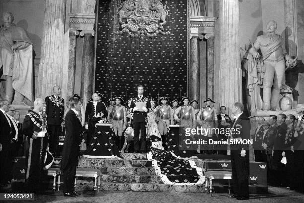 Coronation of King Carl Gustav in Stockholm, Sweden on September 19, 1973 - Crown Prince Carl Gustav.
