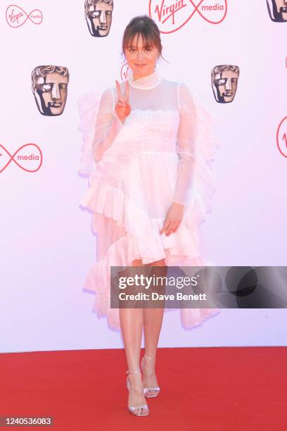 Aimee Lou Wood attends the Virgin Media British Academy Television Awards 2022 at The Royal Festival Hall on May 8, 2022 in London, England.