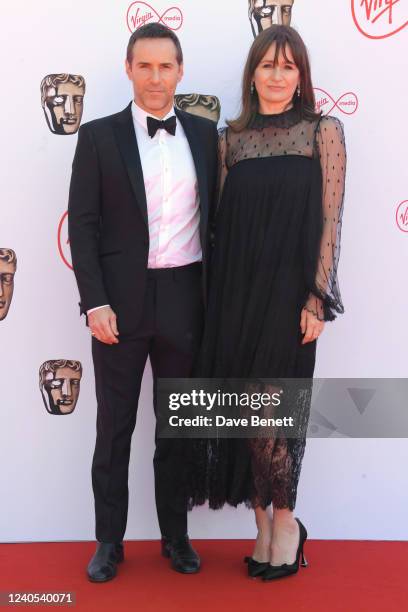 Alessandro Nivola and Emily Mortimer attend the Virgin Media British Academy Television Awards 2022 at The Royal Festival Hall on May 8, 2022 in...