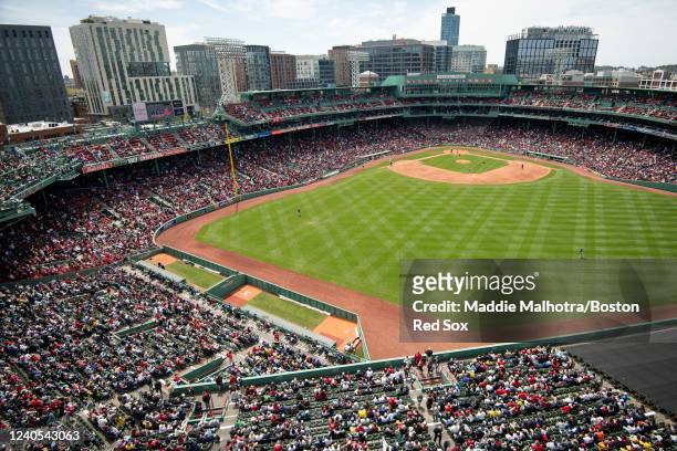 General view of a game between the Chicago White Sox and the Boston Red Sox on May 8, 2022 at Fenway Park in Boston, Massachusetts.
