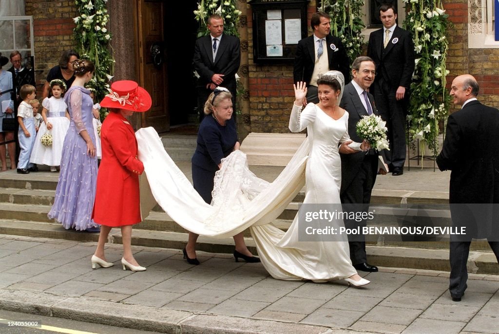 Wedding Of Princess Alexia Of Greece And Carlos Morales Quintana In London, United Kingdom On July 09, 1999.