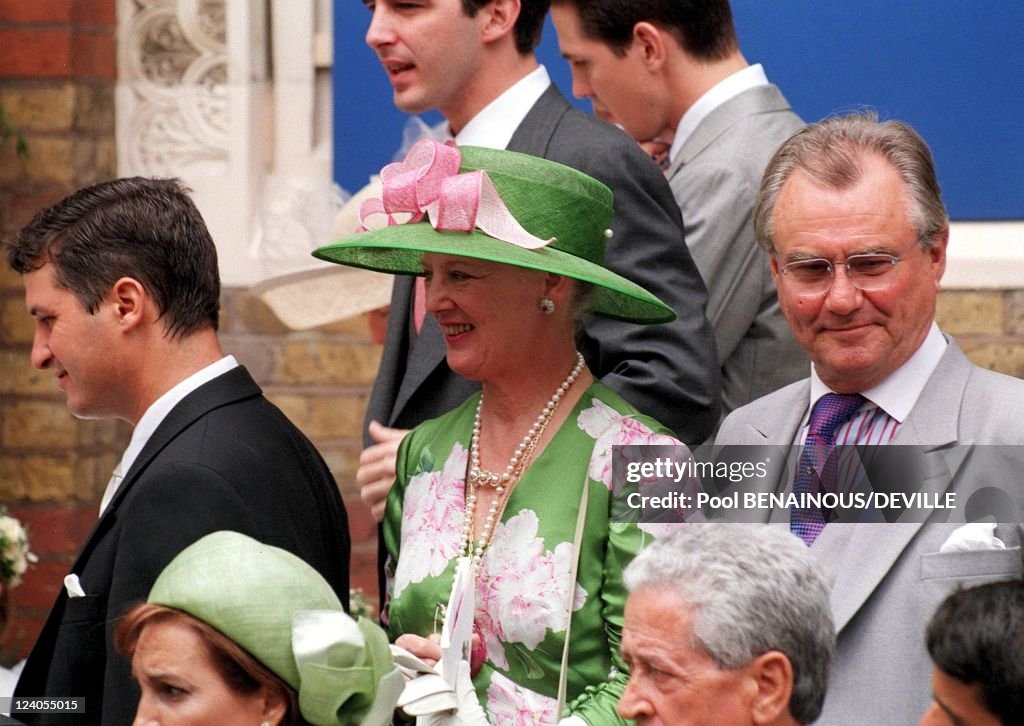 Wedding Of Princess Alexia Of Greece And Carlos Morales Quintana In London, United Kingdom On July 09, 1999.