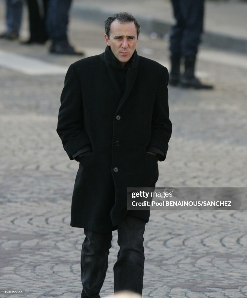 Funeral Of Singer Henri Salvador In Paris, France On February 16, 2008.