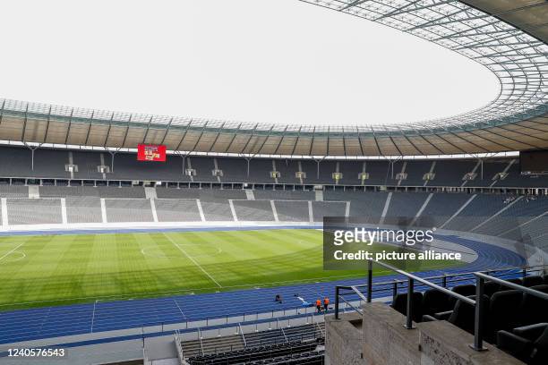 View of the Olympic Stadium. Photo: Gerald Matzka/dpa